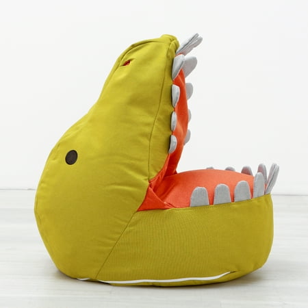 Karla Dubois - Jurassic Mark Dino Bean Bag - Green/Orange