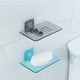 thumbnail image 4 of 2 jaboneras de pared para baño, escurridor de jabón (negro y blanco), 4 of 5