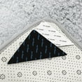 thumbnail image 4 of Hml 1PC Triangular Rug Holder Double Sided AntiSlip Rug Pad Rug Tape Washable Area Rug Reusable Rug Tape Corner Side Rug Holder For Hardwood Floors And Tile, 4 of 8
