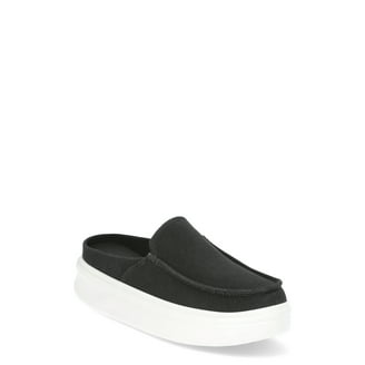 Time and Tru Women's Woven Slip On Mules - Walmart.com