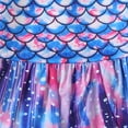 thumbnail image 6 of HWJAD Little Girl Rash Guard Long Sleeve Swimwear Mermaid One Piece Swimsuit with Skirt Bathing Suit 1-6 Years, 6 of 9