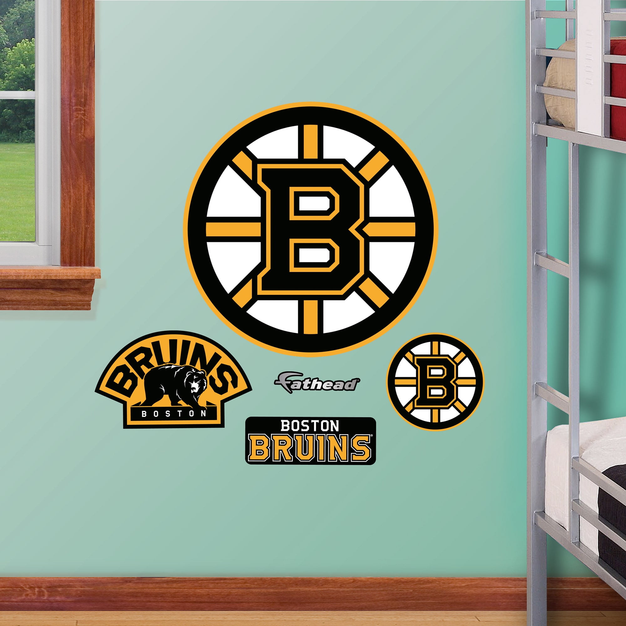 Fathead Jr Boston Bruins Logo Wall Decals Com