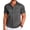 Dark Grey, variant on Men Summer Short Sleeve Button Down Stretch Dress Shirt Casual Stylish Slim Fit Muscle Fit Dress Shirt Dark Grey XXXL