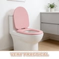 thumbnail image 3 of unbranded Cubierta De Asiento De Inodoro Rosa Con Espuma Acolchada Cómoda Y Silencioso Para Hogar, 3 of 8