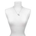 thumbnail image 3 of Delight Jewelry Silvertone Mini Bee Mother & Daughter Heart Necklaces (Set of 2), 19"+2", 3 of 4
