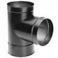 thumbnail image 2 of M & G Duravent 6DBK-T 6 Inch  Dura-black 24-ga Welded Black Stovepipe Tee With Cover, 2 of 2