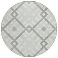 thumbnail image 2 of Addison Rugs Chantille Indoor/Outdoor Transitional Geometric Silver Washable Round Rug, 8' x 8', 2 of 6