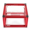 thumbnail image 3 of Chasis para PC con refrigeración por agua ITX de aleación de aluminio con diseño de marco abierto para bricolaje (S) Rojo, 3 of 12