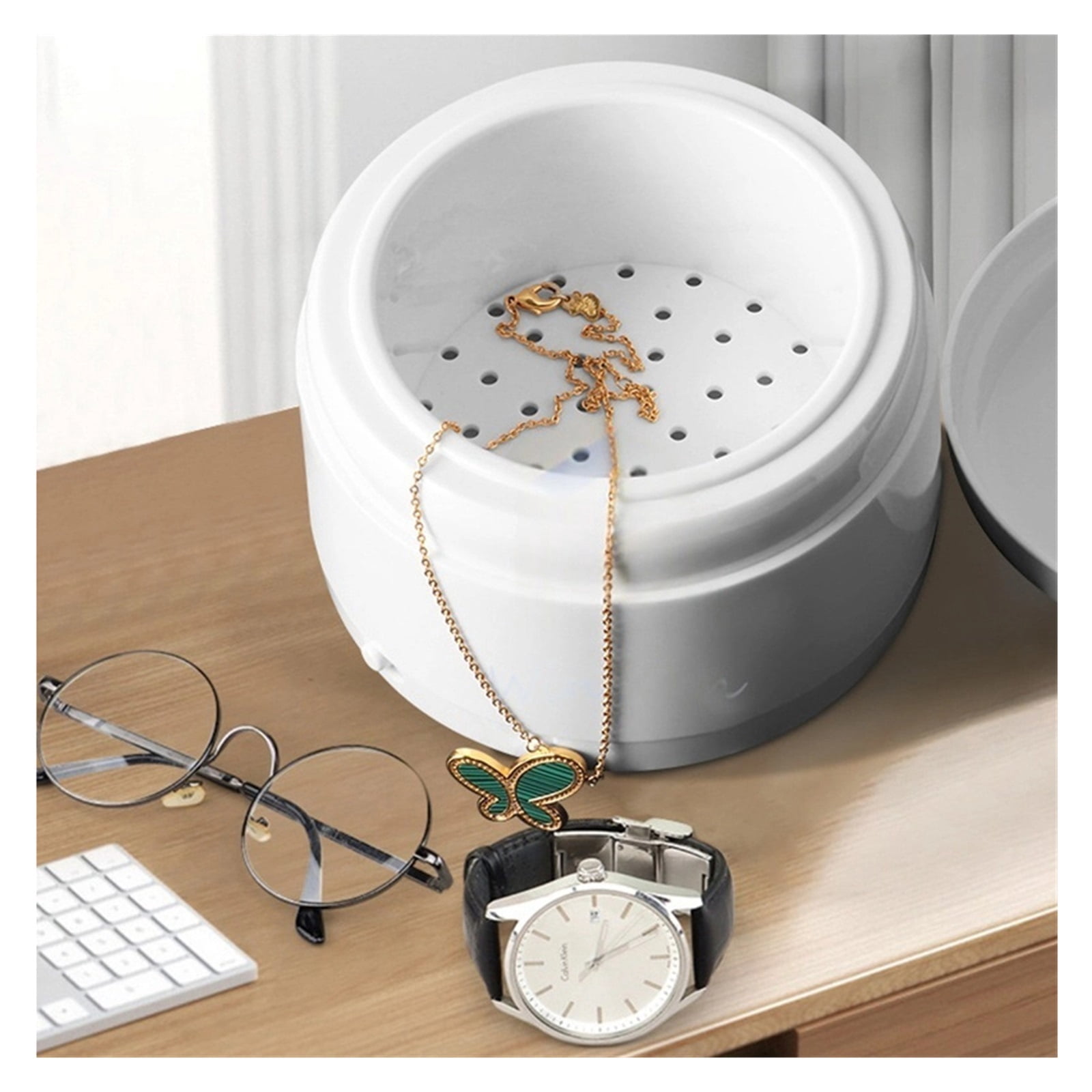 Jewelry Ultrasonic Cleaner Household Bracelet Ring Jewelry Cleaning Machine Watch Dentures Cleaning