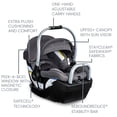 thumbnail image 4 of Britax Willow Grove SC Baby Travel System, Infant Car Seat and Stroller Combo with Alpine Base, ClickTight Technology, SafeWash, Pindot Stone, 4 of 5