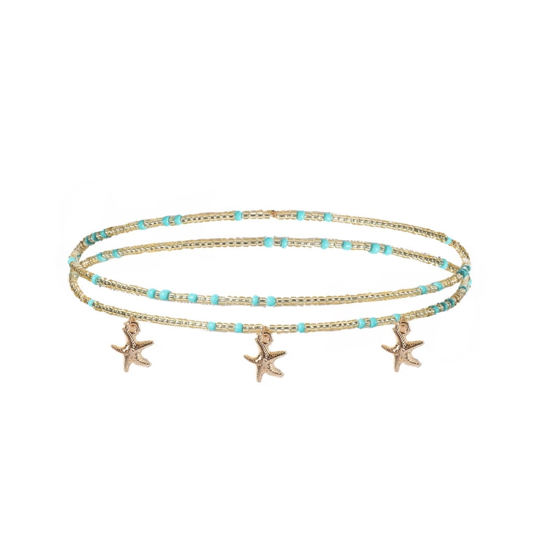 Waist Beads / Afrikaanse Heupketting - AIGBE - Okergeel (elastisch