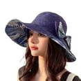 thumbnail image 2 of SPRING PARK Womens Wide Brim Foldable Sun Hats UPF50+ UV Beach Hat Summer Bucket Cap for Travel for Summer, 2 of 8