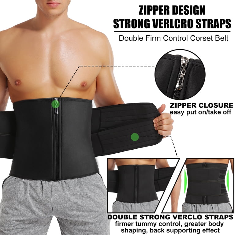 Waist Trainer Trimmer Belt Sauna Corset Cincher with Zipper SHAPEVIVA Corset Waist Trainer for Women Neoprene Plus Size  main image 2