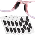 thumbnail image 1 of Optics Almohadillas nasales de silicona de gel de media luna, ultrafinas, antideslizantes, de 1,3 mm, para gafas, gafas de sol y gafas, parte posterior súper adhesiva, 20 pares (negro) oso de fresa Electrónica, 1 of 5