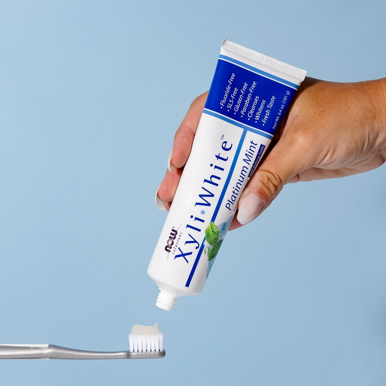 NOW, Xyliwhite™ Toothpaste Gel, 6.4-Ounce, Platinum Mint - Walmart.com