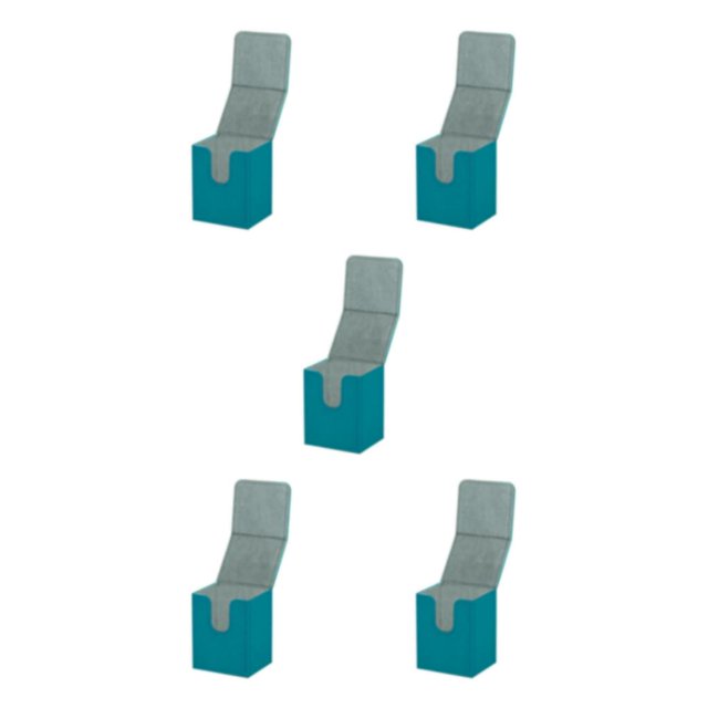 Wweixi Boîte de Rangement pour Cartes à Collectionner 100+ Support pour Cartes MTG Rouge Bleu 104x83x80mm 5Set