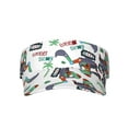 thumbnail image 3 of Balery Dinosaur on Excavator2 Sport Wear Athletic Visor Sun Sports Visor Hat Visor Adjustable Cap for Women and Men (One Size), 3 of 8