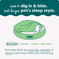 thumbnail image 6 of FurHaven Plush & Performance Linen Hooded Donut Pet Bed for Dogs & Cats - Mist Gray, Small - 24", 6 of 14