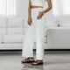 thumbnail image 5 of WILLBEST Pantalones Casuales elegantes para Mujer, Jeans de Pierna Ancha para Mujer, Jeans Holgados de Cintura Alta con Costura Frontal para Comodidad y Moda Diarias. Chica, 5 of 5