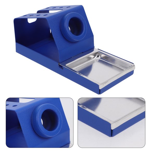 NUOLUX Soporte Resistente Para Estación De Soldadura Con Seguro Y Acabado Azul Elegante