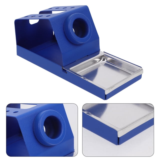 NUOLUX Soporte Resistente Para Estación De Soldadura Con Seguro Y Acabado Azul Elegante