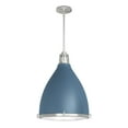 thumbnail image 2 of Hunter - Bluff View 3-light Indigo Blue, Medium Size Pendant Light, Dimmable, Casual Style, Bell Shaped, for Bedrooms, Dining, Living Rooms - 19217, 2 of 8