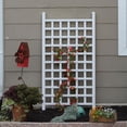 thumbnail image 6 of DuraTrel Country 35" x 66" White Vinyl Wall Trellis, 6 of 11