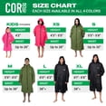 thumbnail image 2 of Swim Parka for Youth and Adults | Heavy-Duty Towel-Lined Weatherproof Swimming Jacket for Men, Women, and Kids (Red-Small) by COR Surf, 2 of 7