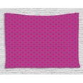 thumbnail image 1 of Magenta Tapestry, Classic Polka Dots Pattern with Traditional Design on Purple Background, Wall Hanging for Bedroom Living Room Dorm Decor, 80W X 60L Inches, Magenta and Eggplant, by Ambesonne, 1 of 2