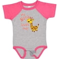 thumbnail image 3 of Inktastic My Nana Loves Me- Cute Giraffe Boys or Girls Baby Bodysuit, 3 of 5