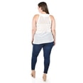 thumbnail image 3 of Blusa de chifon con escarolas Roman Fashion /Tallas Extras, 203 (Blanco) blanco 42, 3 of 6
