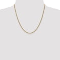 thumbnail image 2 of Leslie's Real 14kt Yellow Gold 2.1mm Spiga (Wheat) Chain; 20 inch; Lobster Clasp; for Adults and Teens; for Women and Men, 2 of 5