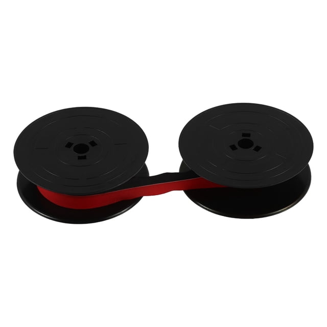 OUNONA Universal Typewriter Ink Ribbon Twin Spool Replacement Black and Red for Office and Home