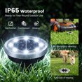 thumbnail image 4 of BLITZWILL 12 Pack Solar Ground Lights Outdoor, 8 LED Solar Flat Lights IP68 Waterproof Disc Light, Pathway Garden Lighting for Landscape Yard Walkway Driveway Lawn, Cool White, 4 of 8