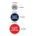 thumbnail image 5 of Signs ByLITA Circle Notary Public Supplies Sign (Ivory/Dark Brown) - Large, 5 of 6