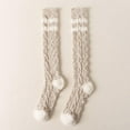 thumbnail image 2 of Winter Stocking Stocking Lady Stocking Striped Candy Coloured Coral Stocking With Thick Warm Floor, 2 of 5