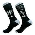 thumbnail image 2 of Men's Bad Sign Socks Funny Sarcastic Stick Figure Dad Joke Footwear, 2 of 7