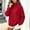 Wine women mock neck sweatshirt a1, variant on Tusihei Women Mock Neck Long Sleeve Oversized Sweatshirts Side Slit Pullover Tops Fall Winter Casual Loose Sweater Shirts, Black XL