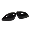 thumbnail image 2 of Door Side Mirror Caps Gloss Black Rear View Side Mirror Housing Replacement For Ford Fiesta MK7, 2 of 8