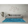 thumbnail image 3 of Ahgly Company Indoor Rectangle Oriental Turquoise Blue Industrial Area Rugs, 5' x 8', 3 of 4