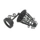 thumbnail image 2 of 1/12 Miniature Wall Lamp Craft Miniature Furniture Lace Openwork Round Wall Sconce, 2 of 5