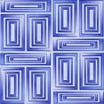 thumbnail image 1 of Ahgly Company Indoor Square Patterned Blue Angel Blue Area Rugs, 7' Square, 1 of 1