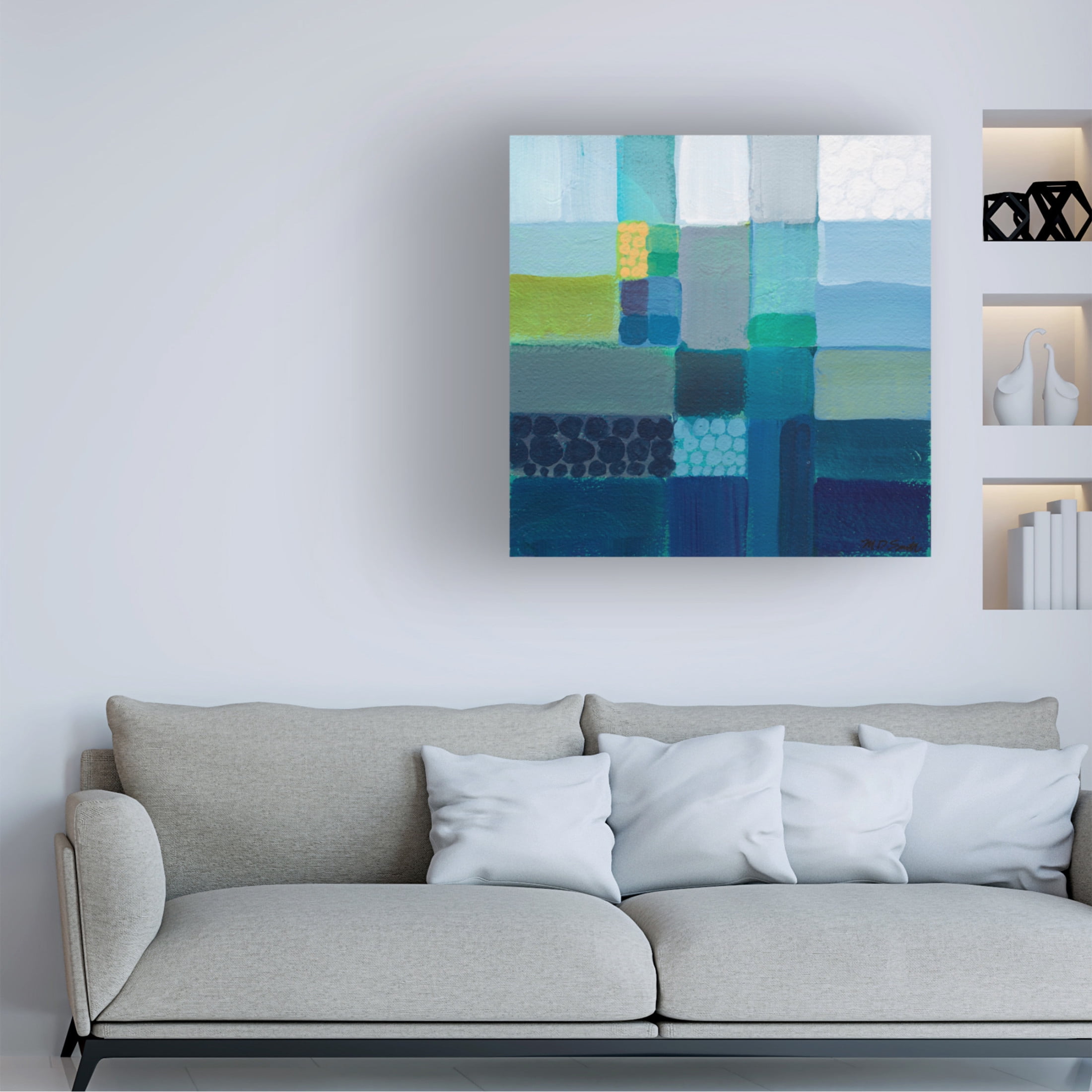 Canvas Wall Art - Mark David Smith 'Barbados' Wall Art for Living Room, Bedroom, or Office Décor by Trademark Fine Art - 14 x 14 Inches