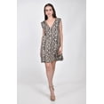 thumbnail image 5 of Vestido recto escote V Roman Fashion /Juvenil, 0N4 (Animal print) beige G, 5 of 5