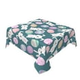thumbnail image 2 of Wukai Cute Rabbit Easter Waterproof Tablecloth for Kitchen Dining, Fits Square Tables for 2-4 Seats -54"x54", 2 of 7