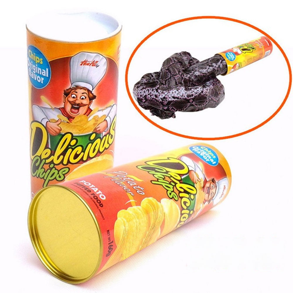 Funny Pop Out Snake in A Can Party Prank Jokes Tricky Novelty Gag Gift 