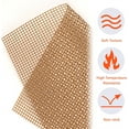 thumbnail image 4 of Grill Mesh Mat - Set of 5 Non-Stick Mesh Grill, Mesh Grill Mat for Outdoor BBQ Accessories, Grill Topper for Outdoor Grill, Even Heating, Easy Clean-Up, Reusable and Durable, Brown, 4 of 7
