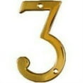 thumbnail image 3 of National Hardware V1902 Series N207-191 House Number Character 3 3-1/2 in W x 6 in H Character Brass Character, 3 of 3