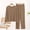 Coffee, variant on Women's 2 Pack Pajama Sets Soft Petite Length Long Sleeve Basic Pullover Tops Elastic Waist Wide Leg Pants Plus Size Lounge Matching Sets Lightweight Casual Sleepwear Outfits Light Blue M