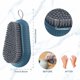 thumbnail image 2 of Cepillo de uñas resistente, cepillo de uñas de cerdas rígidas duraderas, cepillo de limpieza de manos y uñas para hombres y mecánicos (cepillo de lavado a mano - azul) JAMW Sencillez, 2 of 5